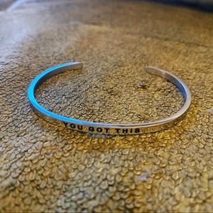 You Got This silver bracelet
